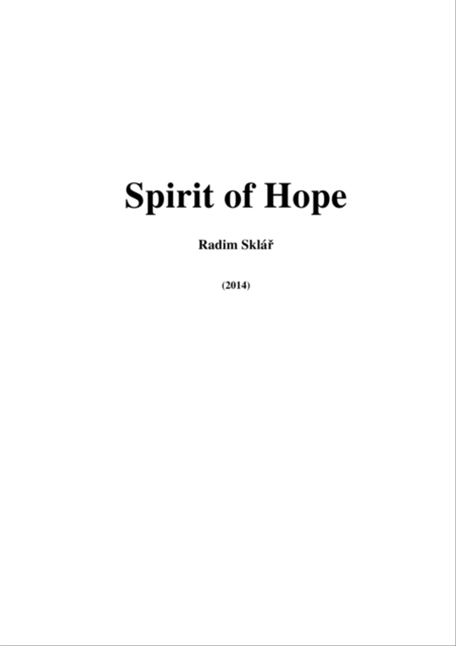 Spirit of hope String Orchestra scores gallery preview page 1