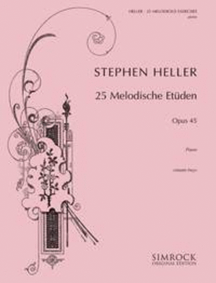 Book cover for 25 Melodious Studies op. 45