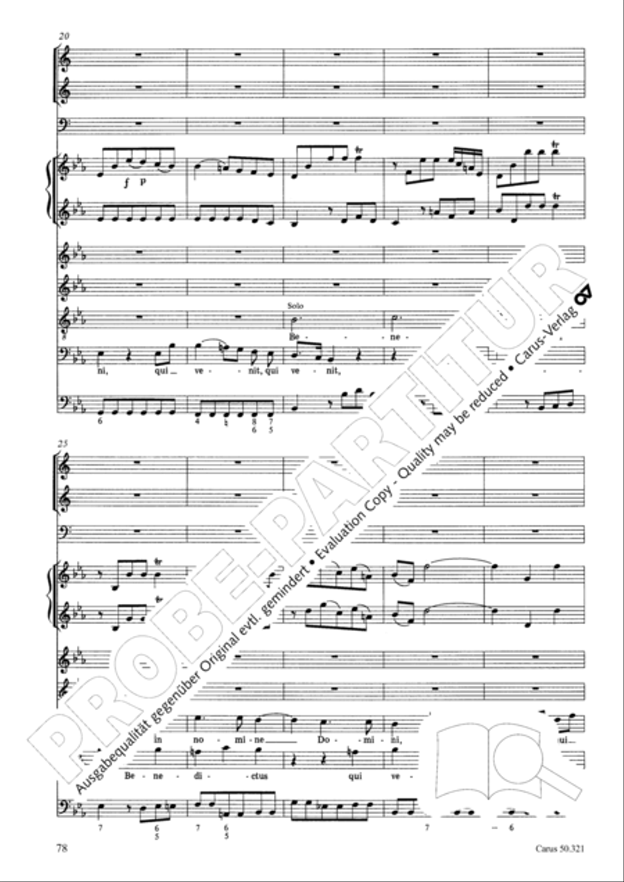 Requiem in C minor 4-Part scores gallery preview page 84
