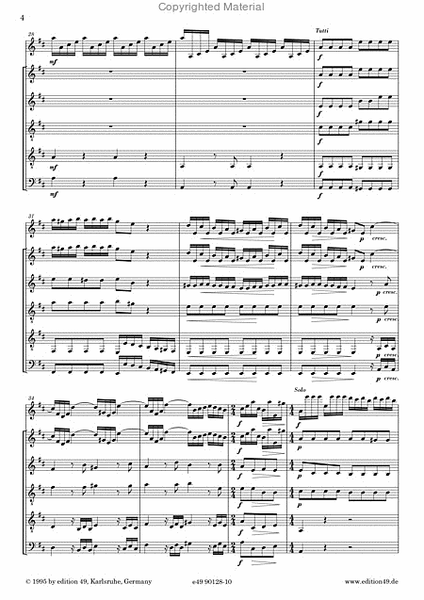 Konzert D-Dur fur Mandoline (solo) und Zupforchester