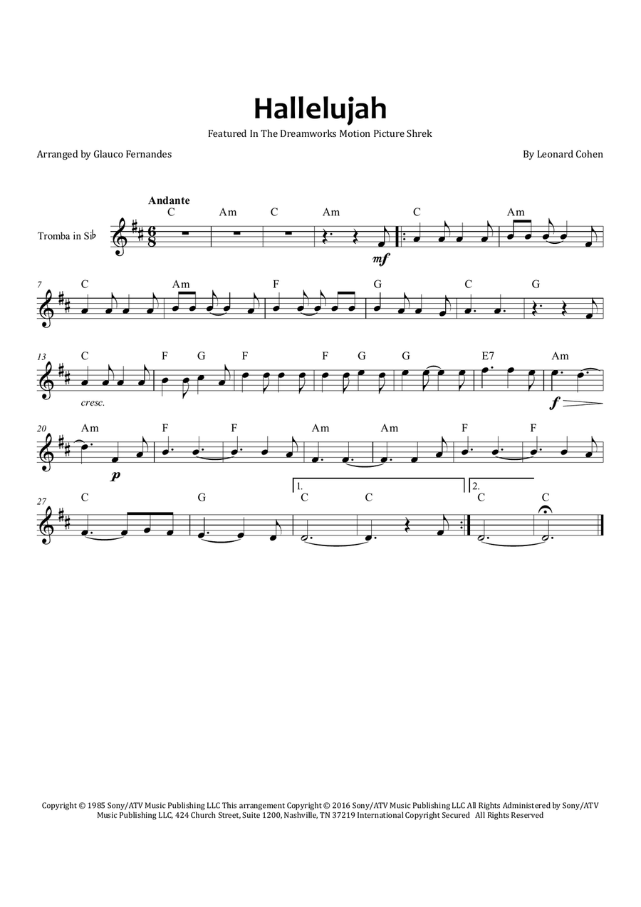 Hallelujah Chamber Music scores gallery preview page 1