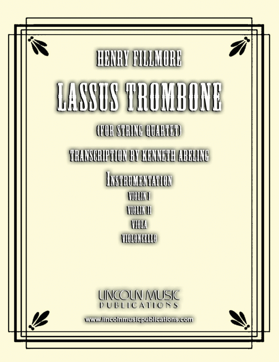 Lassus Trombone (for String Quartet) String Quartet scores gallery preview page 1