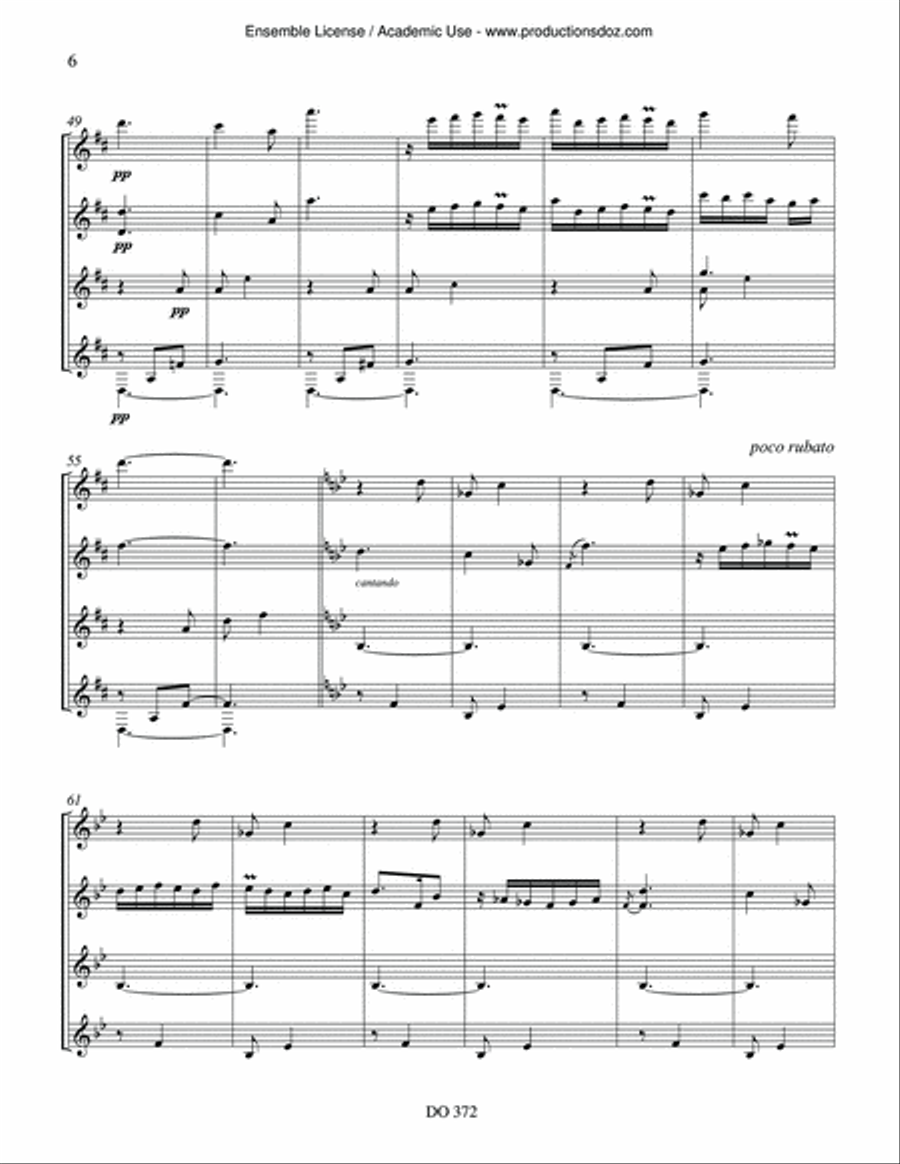Granada op. 47 no. 1 & Cataluna op. 47 no. 2 Guitar Ensemble scores gallery preview page 6