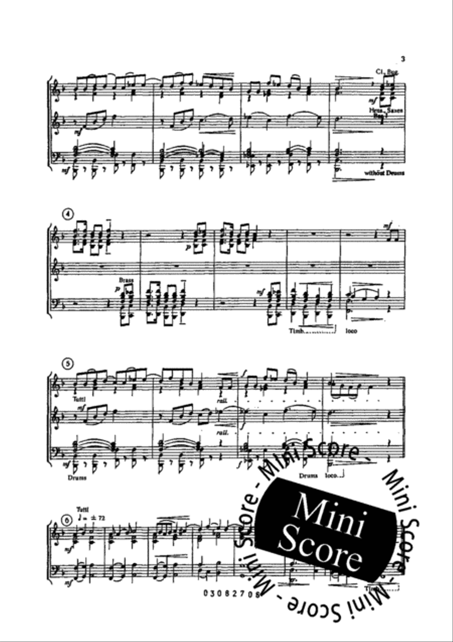 Short Pieces Concert Band scores gallery preview page 6