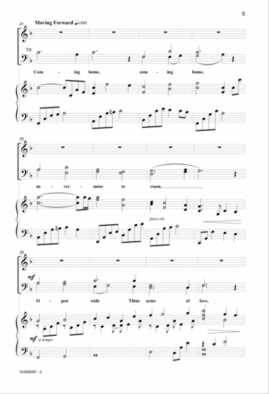 Lord, I'm Coming Home Lord, I'm Coming Home 4-Part scores gallery preview page 4