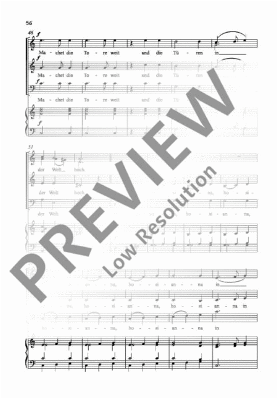 Machet die Tore weit Mixed Choir scores gallery preview page 5