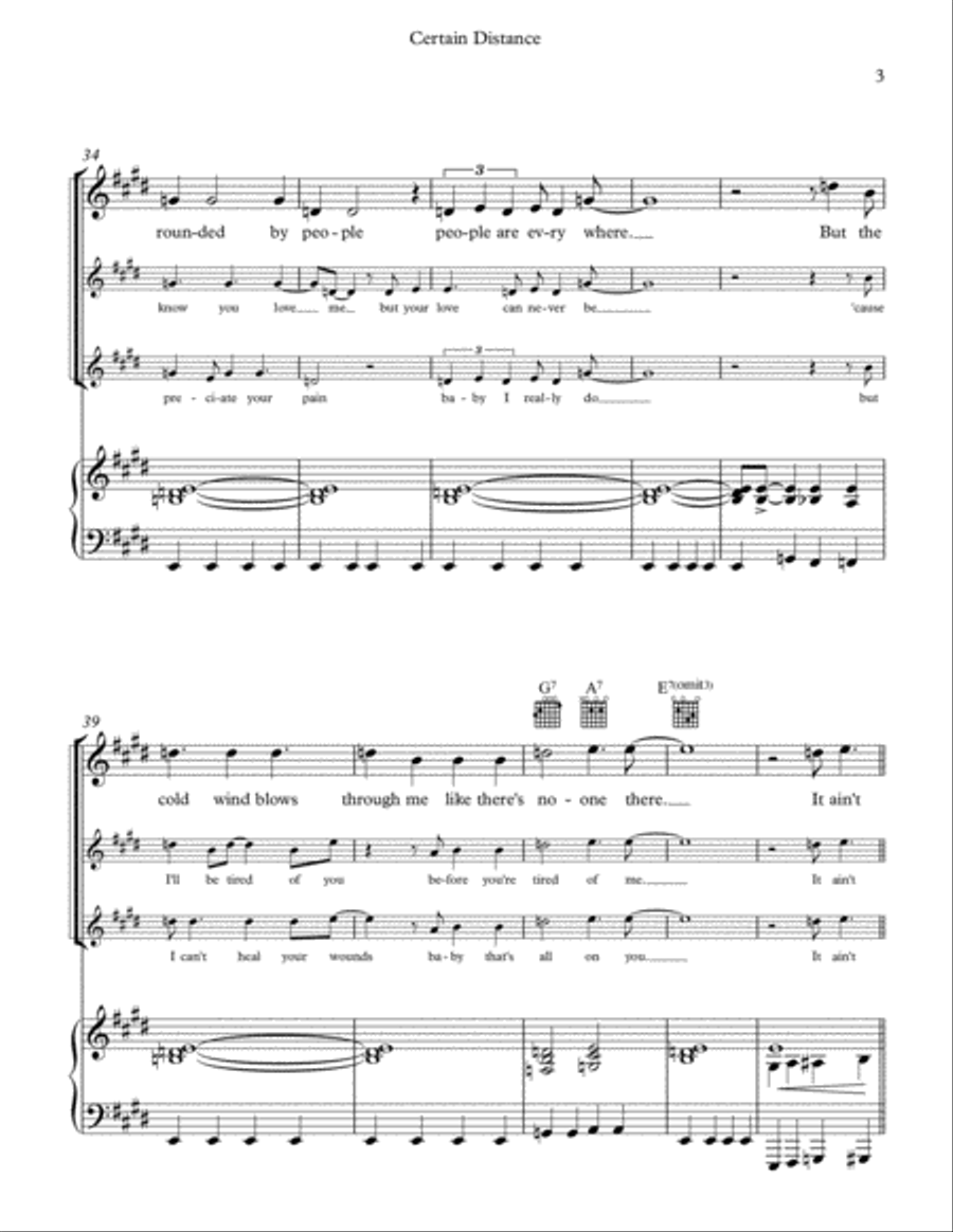 Certain Distance Voice scores gallery preview page 3