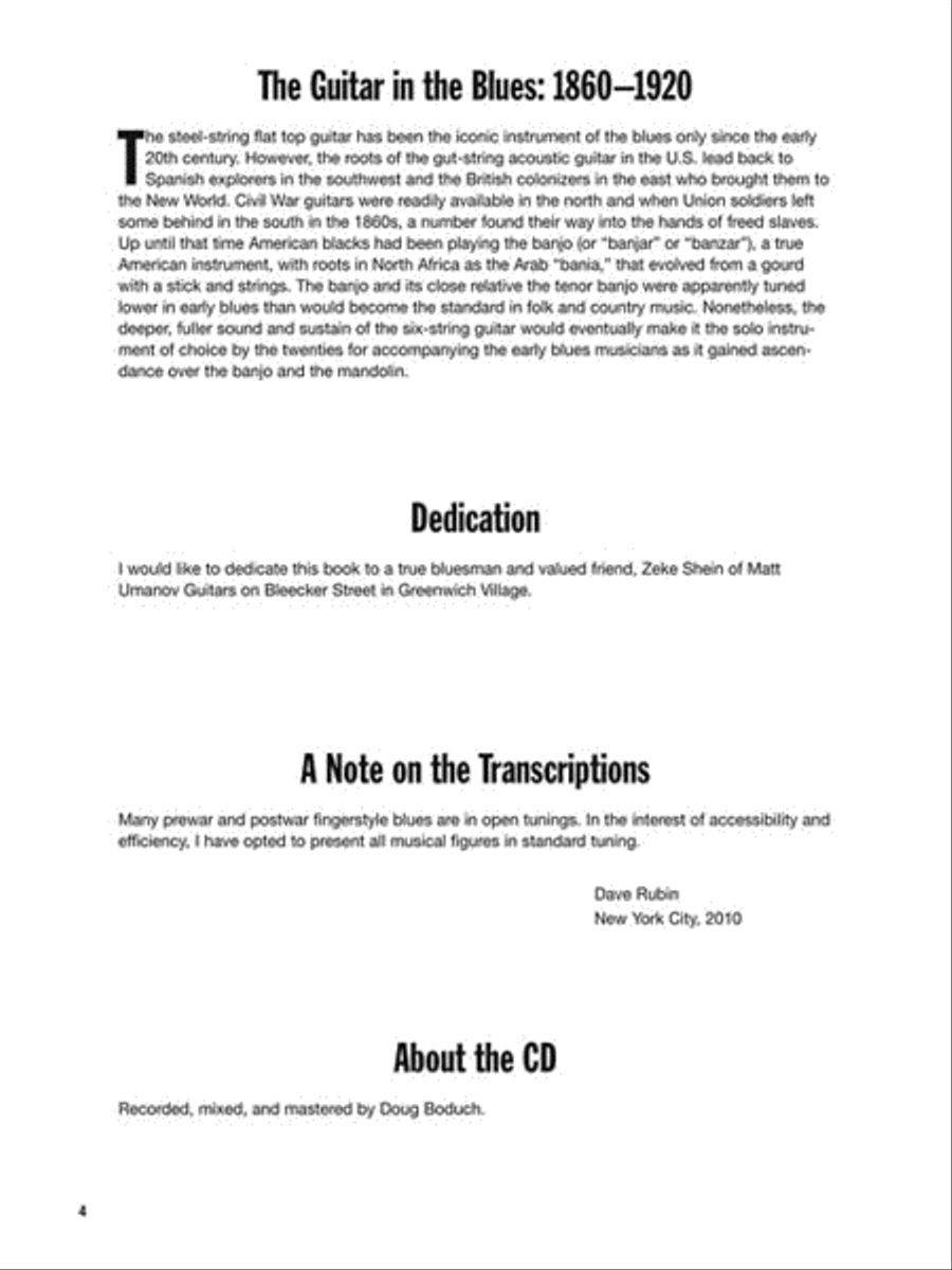 12-Bar Fingerstyle Blues Acoustic Guitar scores gallery preview page 3