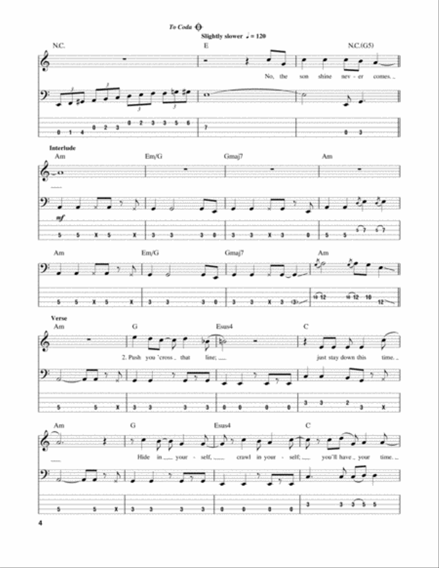 The Day That Never Comes The Day That Never Comes Guitar Tablature scores gallery preview page 4