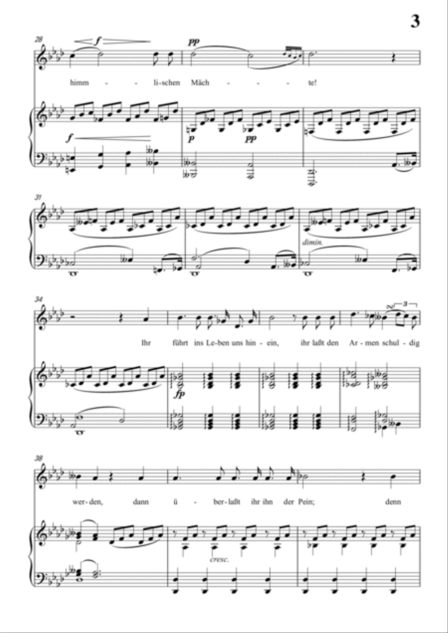 Schubert-Gesänge des Harfners,Op.12 No.2 in f minor,for Vocal and Piano Voice scores gallery preview page 4