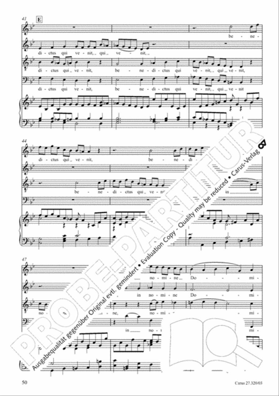 Requiem in D minor 4-Part scores gallery preview page 51