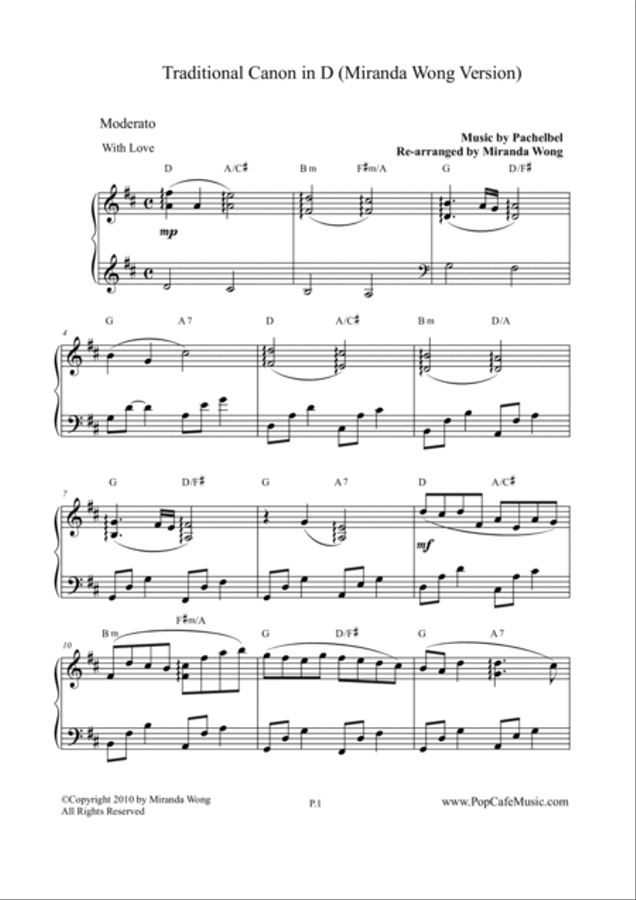 7 Romantic Wedding Tunes Collection by Miranda Wong Piano Solo scores gallery preview page 2