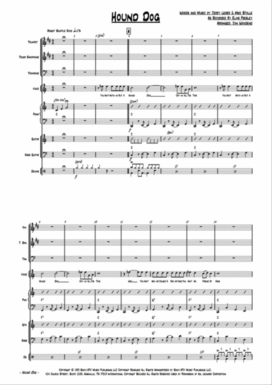 Hound Dog Jazz Ensemble scores gallery preview page 4