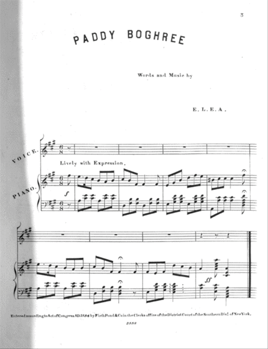 Paddy Boghree. The Irish Tiff Voice scores gallery preview page 2