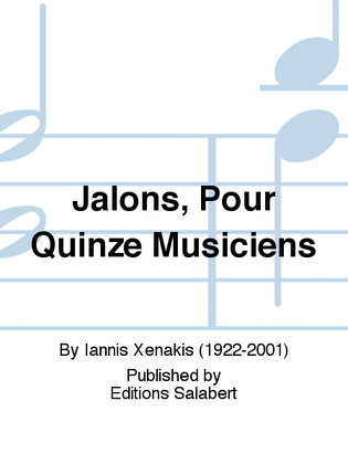 Book cover for Jalons, Pour Quinze Musiciens