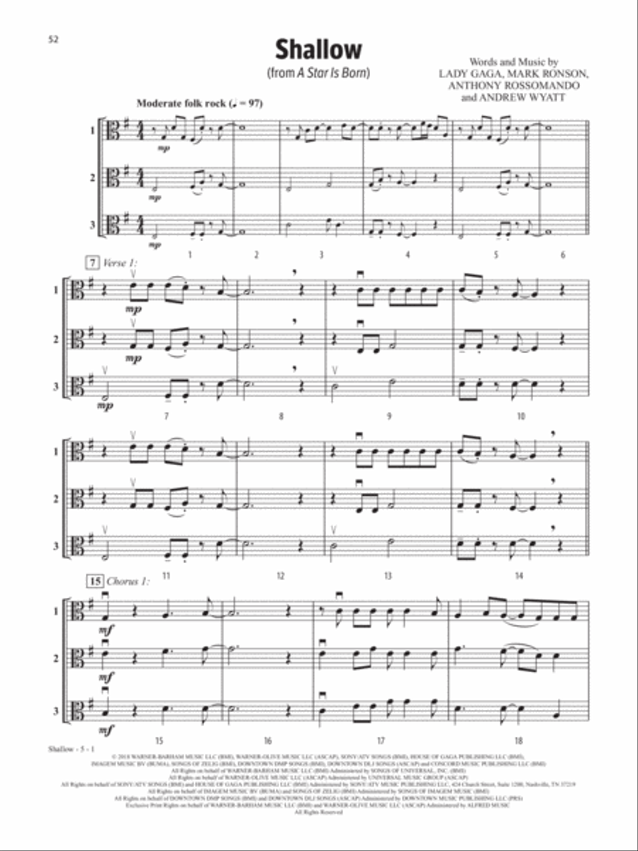 Solos, Duets & Trios for Strings -- Movie Favorites String Orchestra scores gallery preview page 3
