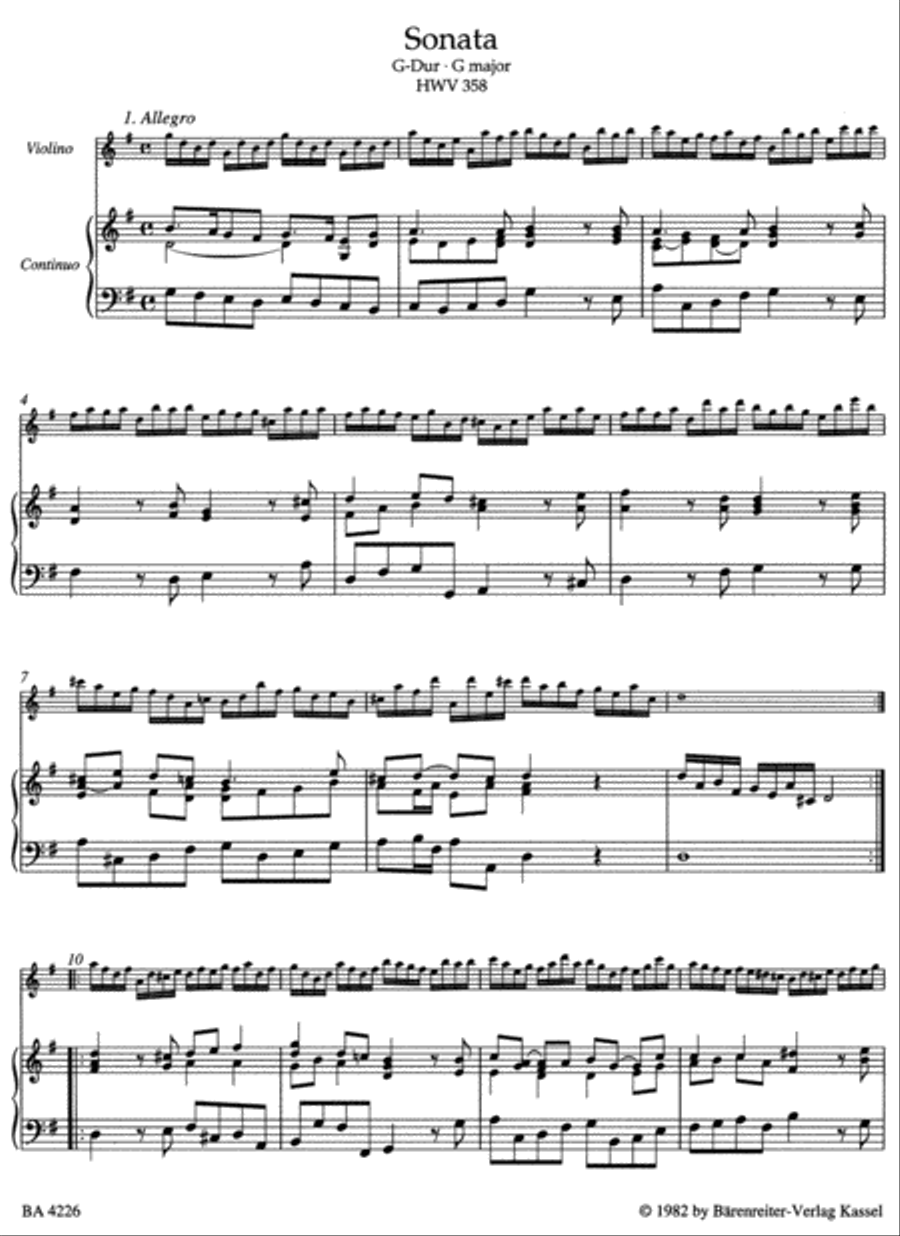 Complete Sonatas For Violin And Basso Continuo