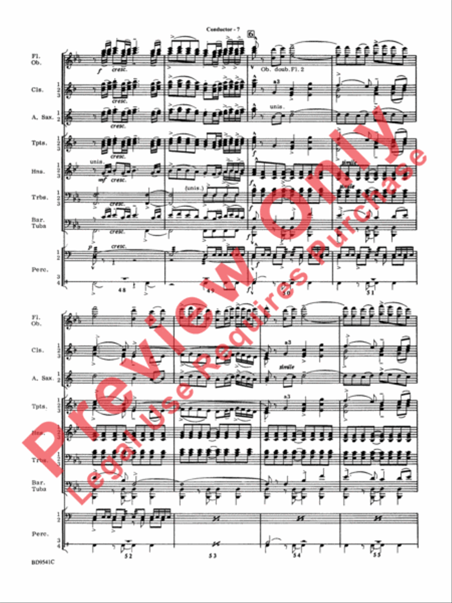 Alvamar Overture Concert Band scores gallery preview page 9