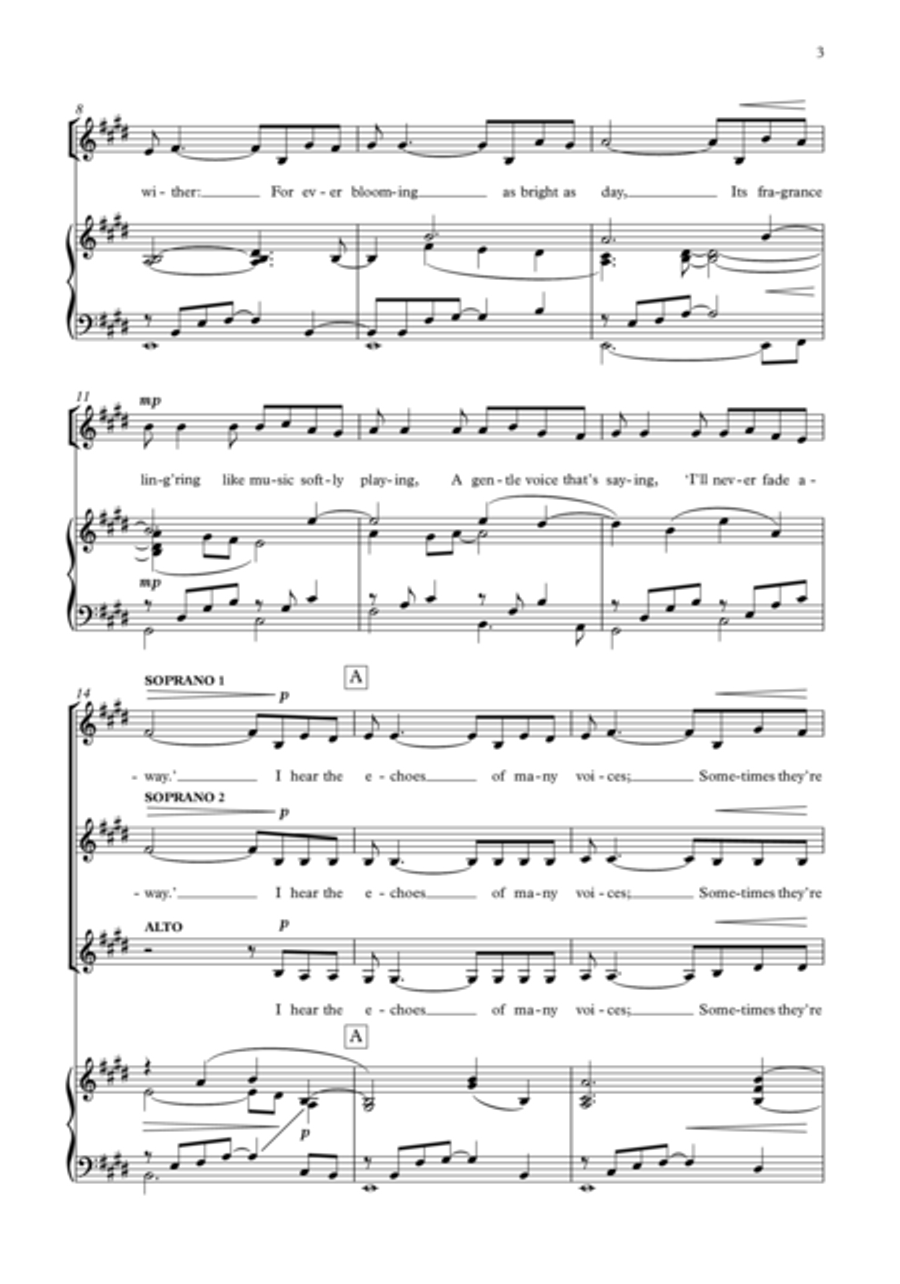 A flower remembered SSA scores gallery preview page 3