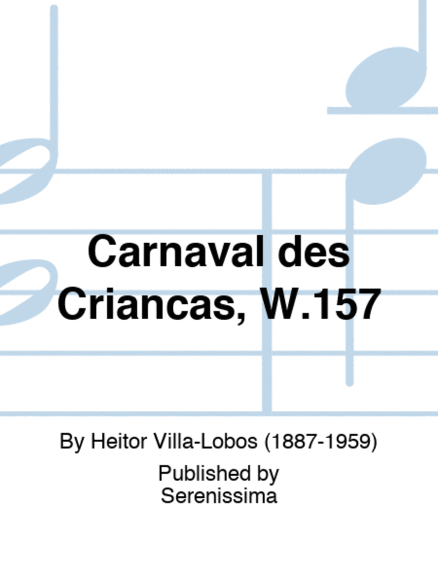 Carnaval des Criancas, W.157 Piano scores gallery preview page 1