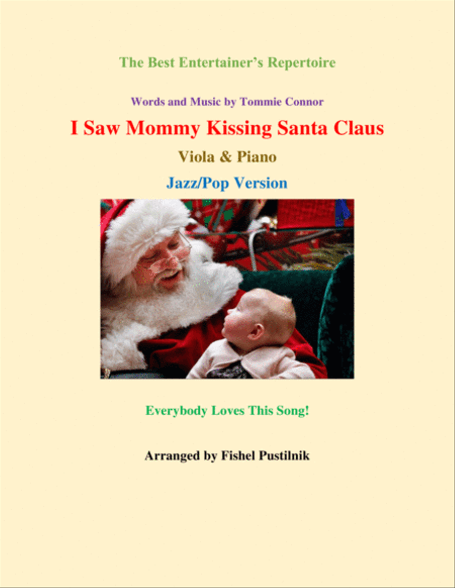 I Saw Mommy Kissing Santa Claus Viola scores gallery preview page 1