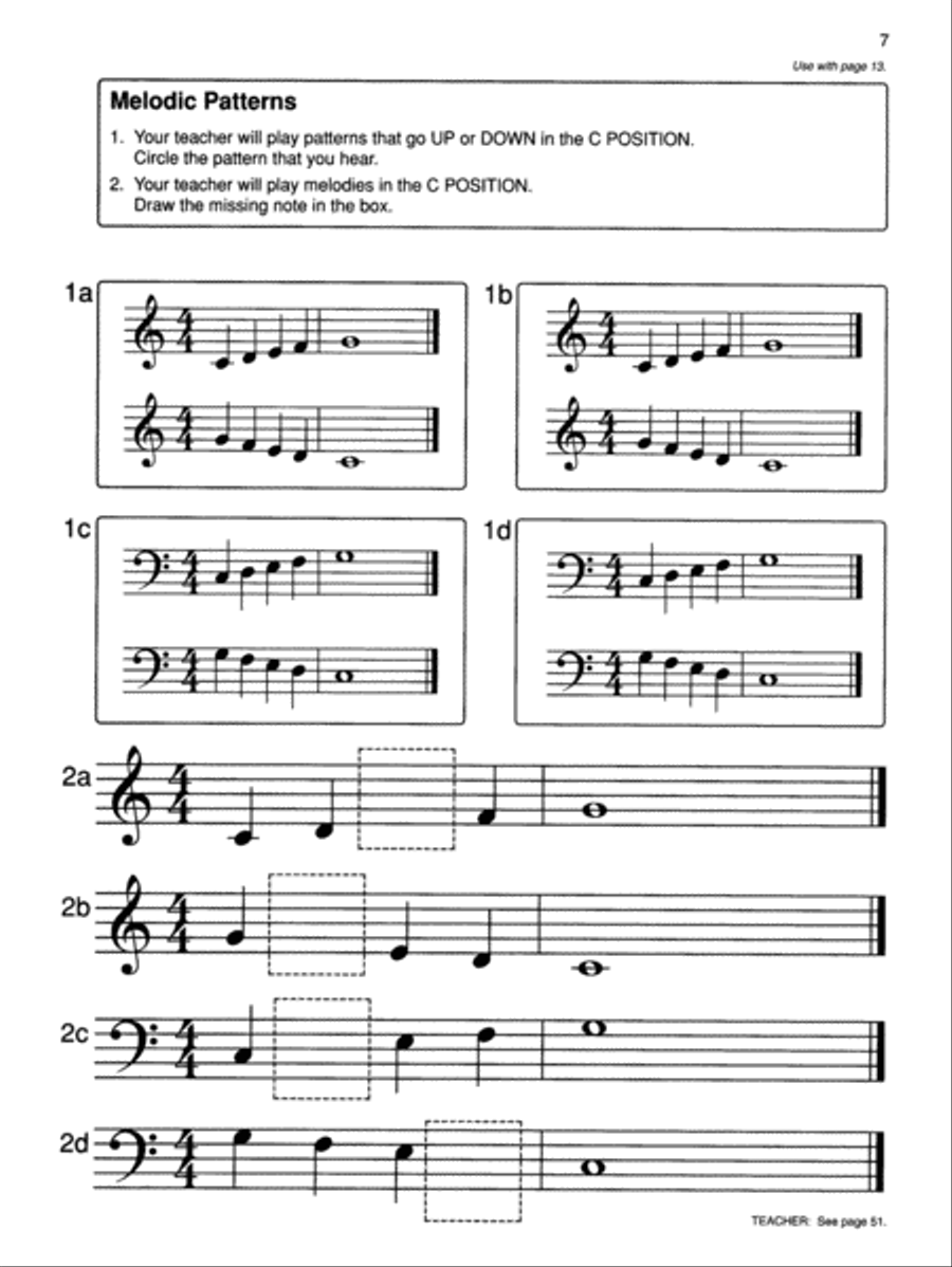 Alfred's Basic Adult Piano Course Ear Training, Book 1 Piano Method scores gallery preview page 3