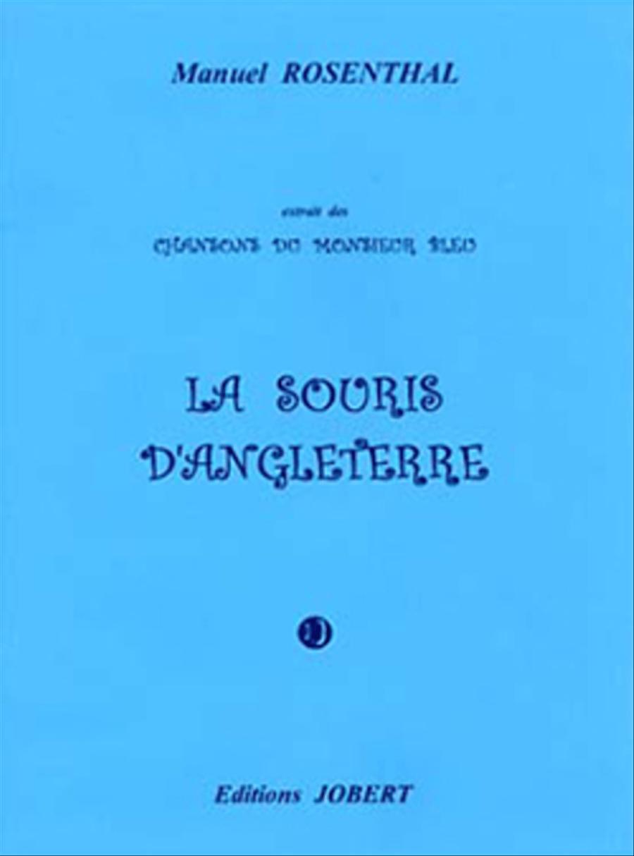 La Souris d'Angleterre (extr. Chansons du Monsieur Bleu) Voice Solo scores gallery preview page 1