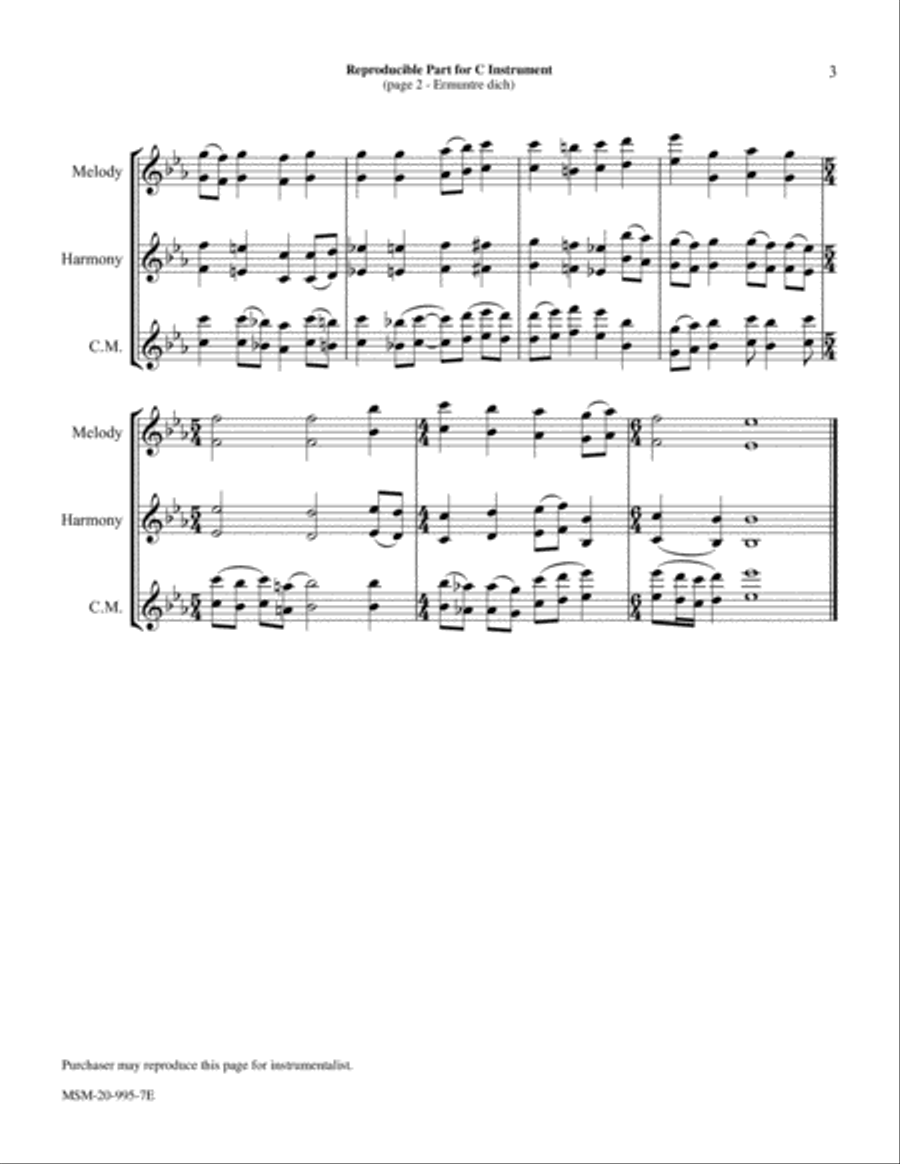 Ermuntre dich Piano and Keyboard scores gallery preview page 4