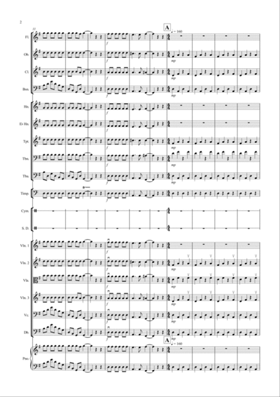 1812 Overture for School Orchestra Full Orchestra scores gallery preview page 2