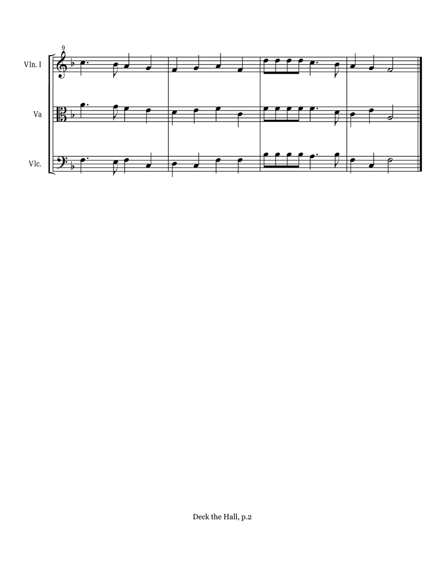 Christmas Trios I - violin, viola, cello String Trio scores gallery preview page 5