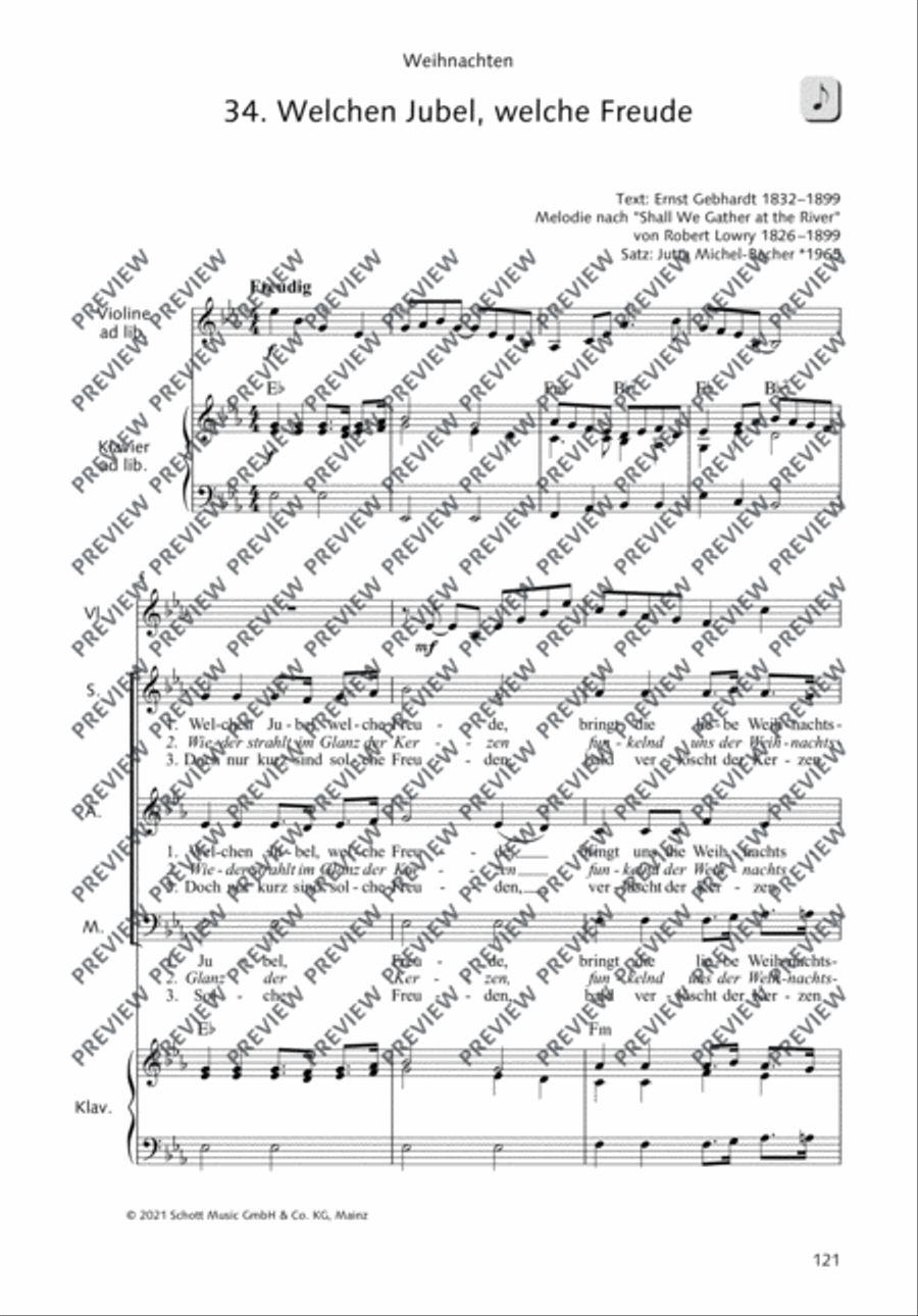 Welchen Jubel, welche Freude 3-Part scores gallery preview page 2