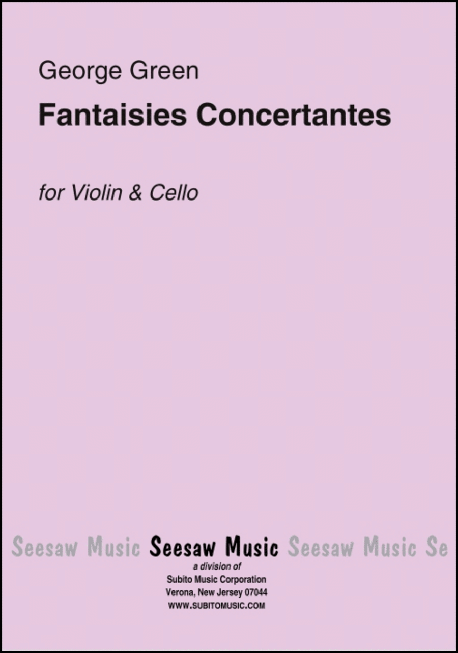 Fantaisies Concertantes Cello scores gallery preview page 1