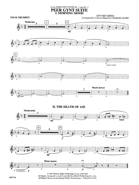 Peer Gynt Suite: 2nd B-flat Trumpet