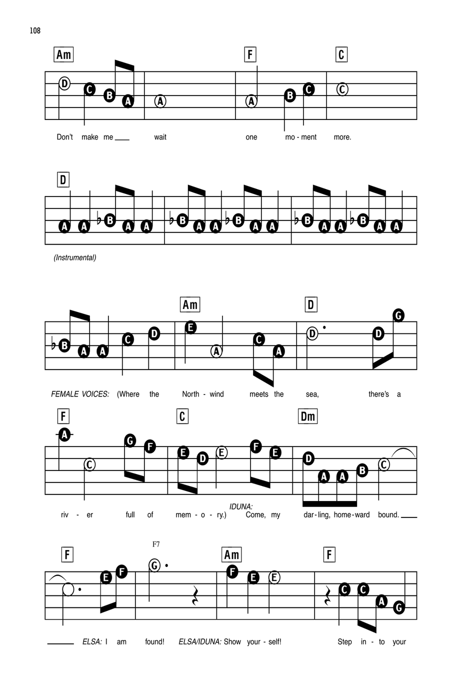 Show Yourself (from Disney's Frozen 2) Easy Piano scores gallery preview page 6