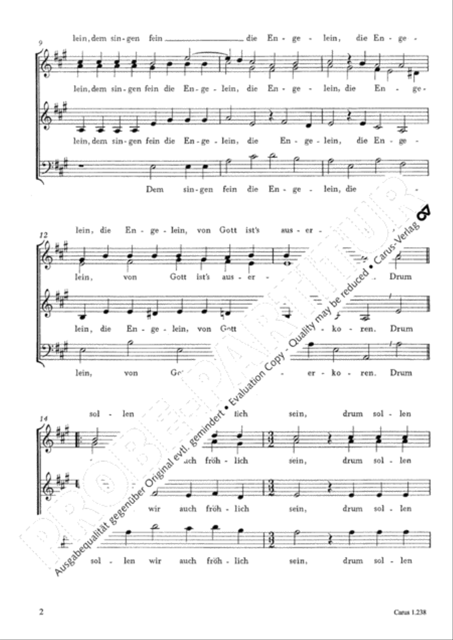 Ein Kindlein klein zu Bethlehem Choir scores gallery preview page 3
