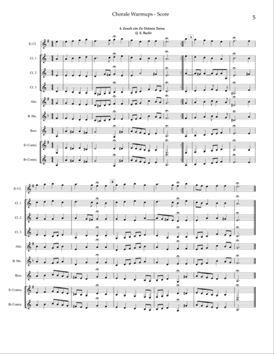 Chorale Warmups Chorale Warmups Woodwind Ensemble scores gallery preview page 6