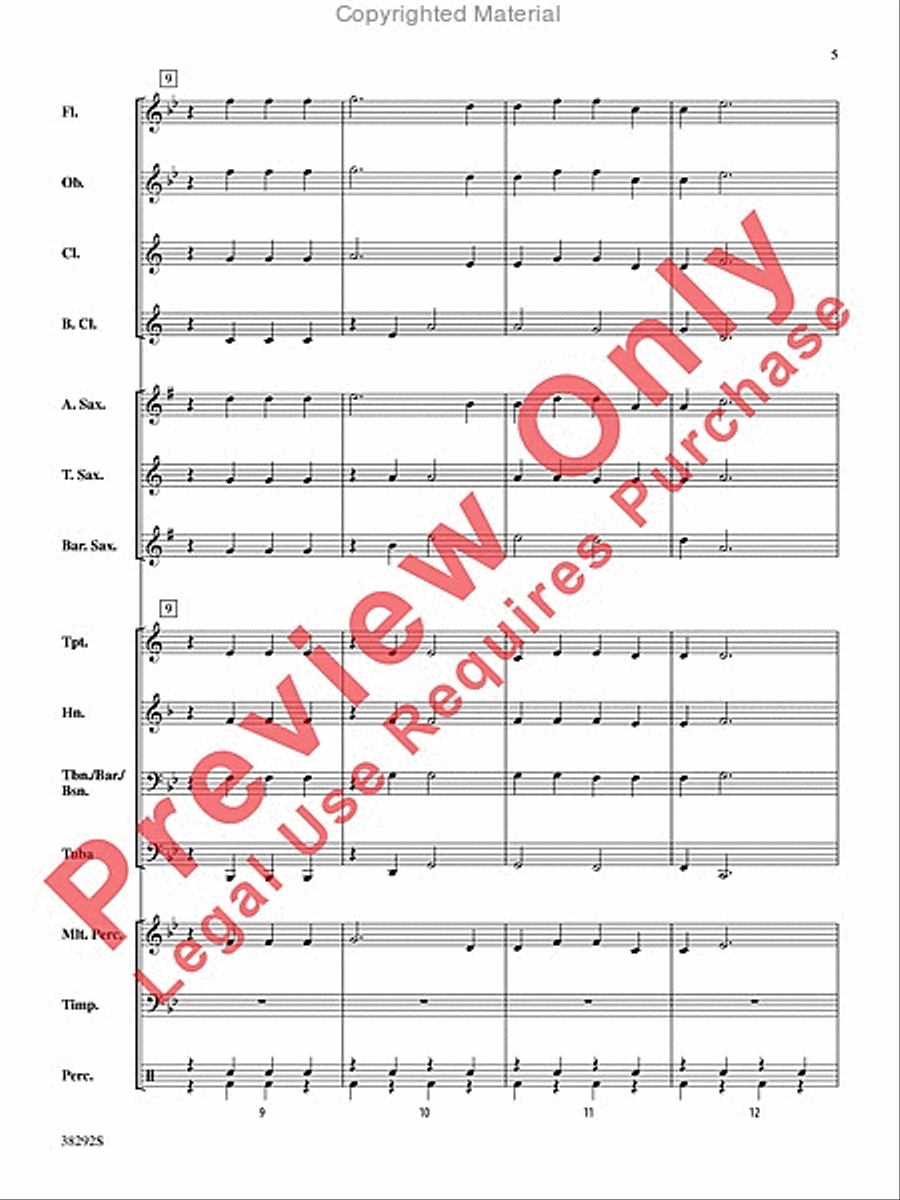 Finlandia Concert Band scores gallery preview page 6
