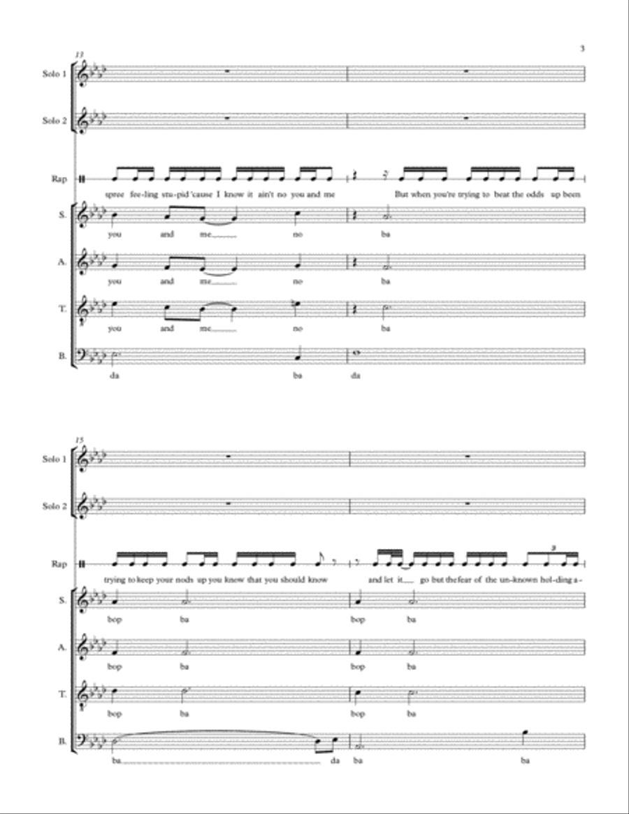 Battle Scars Battle Scars 4-Part scores gallery preview page 3
