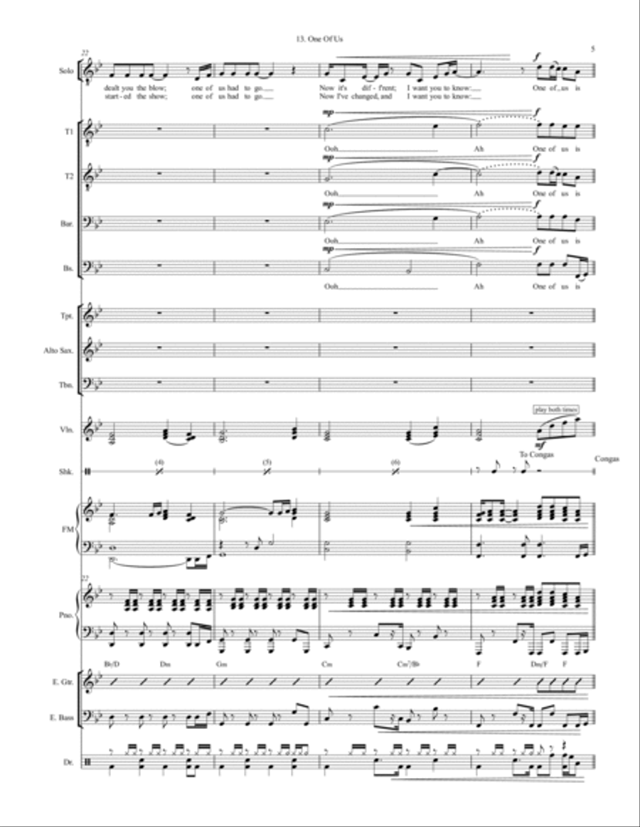 One Of Us Large Ensemble scores gallery preview page 5