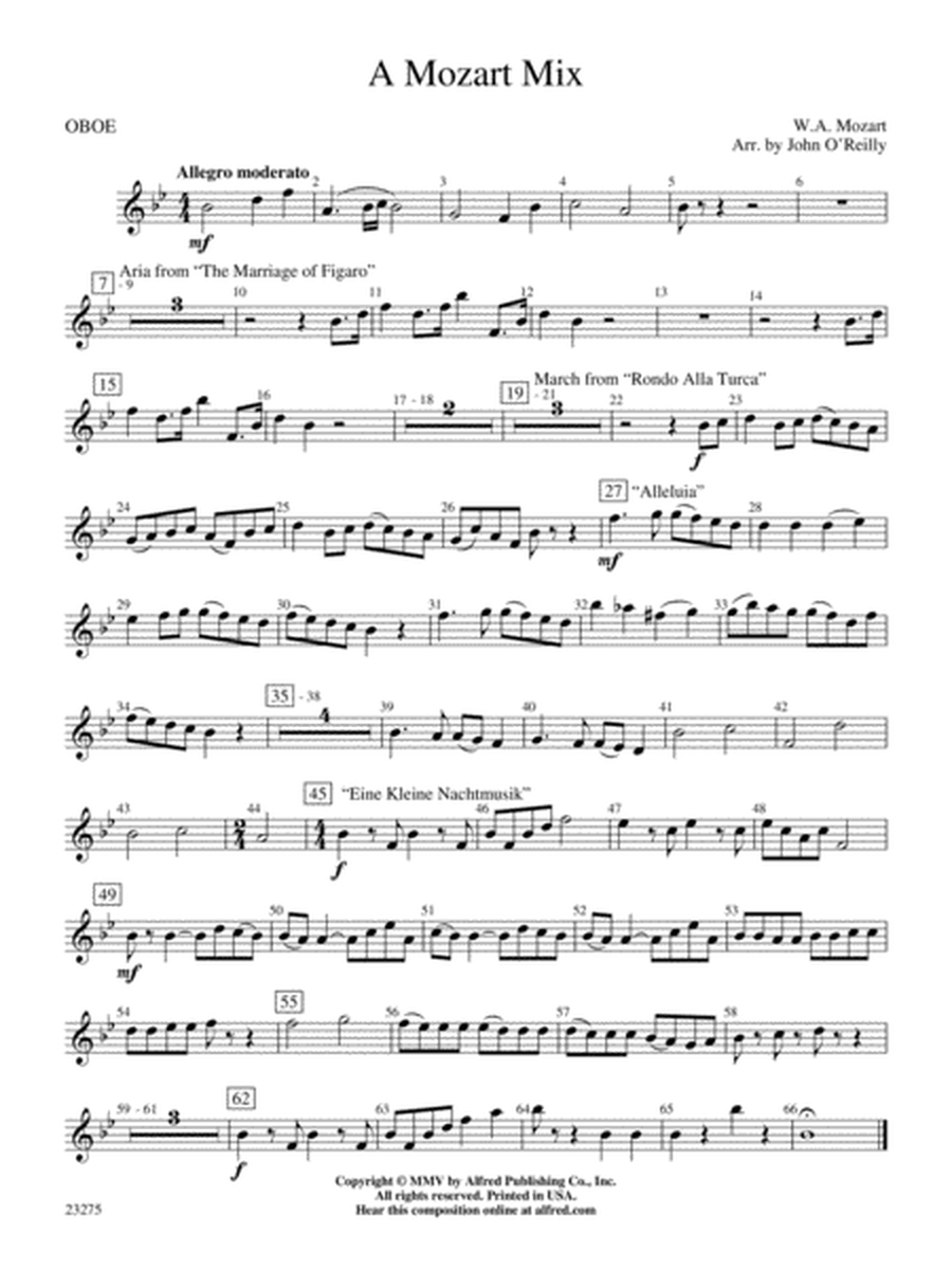 A Mozart Mix: Oboe