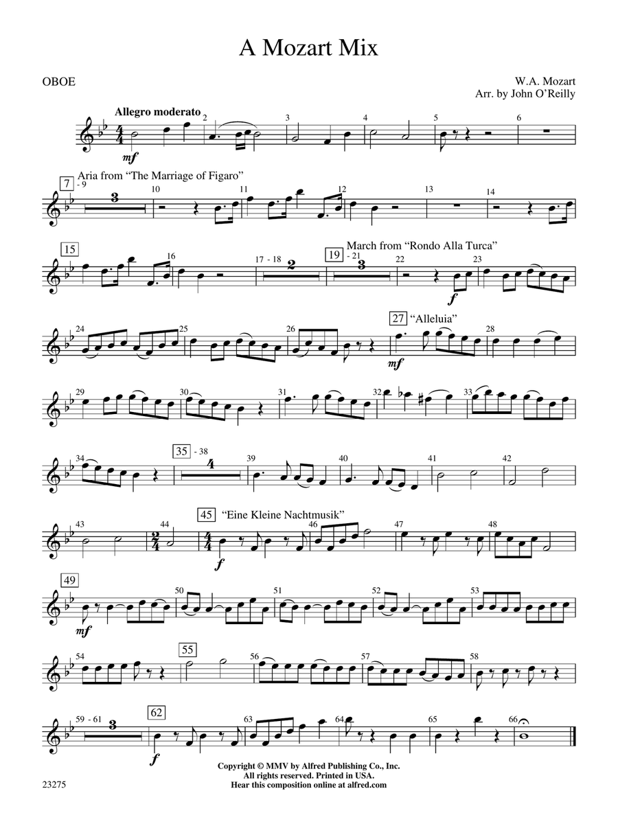 A Mozart Mix: Oboe