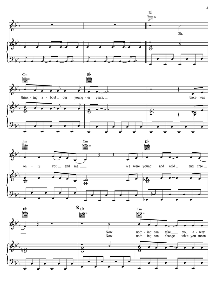 Heaven Piano, Vocal, Guitar scores gallery preview page 3