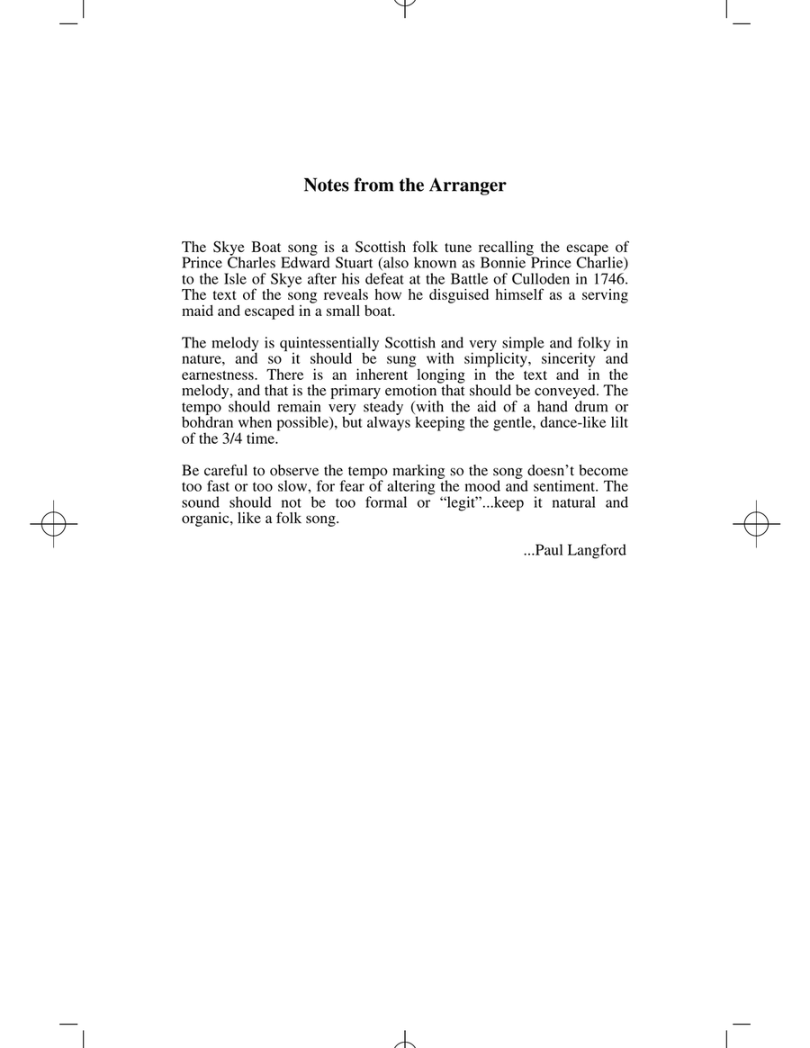 Skye Boat Song SSA scores gallery preview page 6