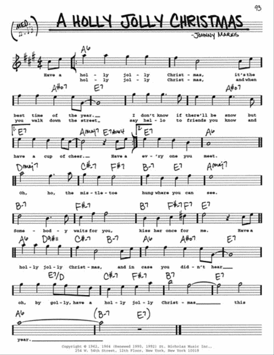 The Real Christmas Book – 2nd Edition E-Flat Instrument scores gallery preview page 6