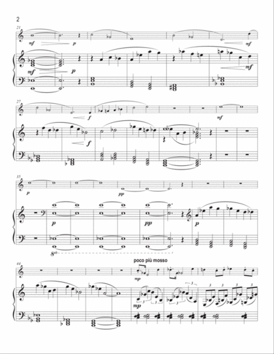 Psalm for Trumpet and Piano Trumpet Solo scores gallery preview page 4