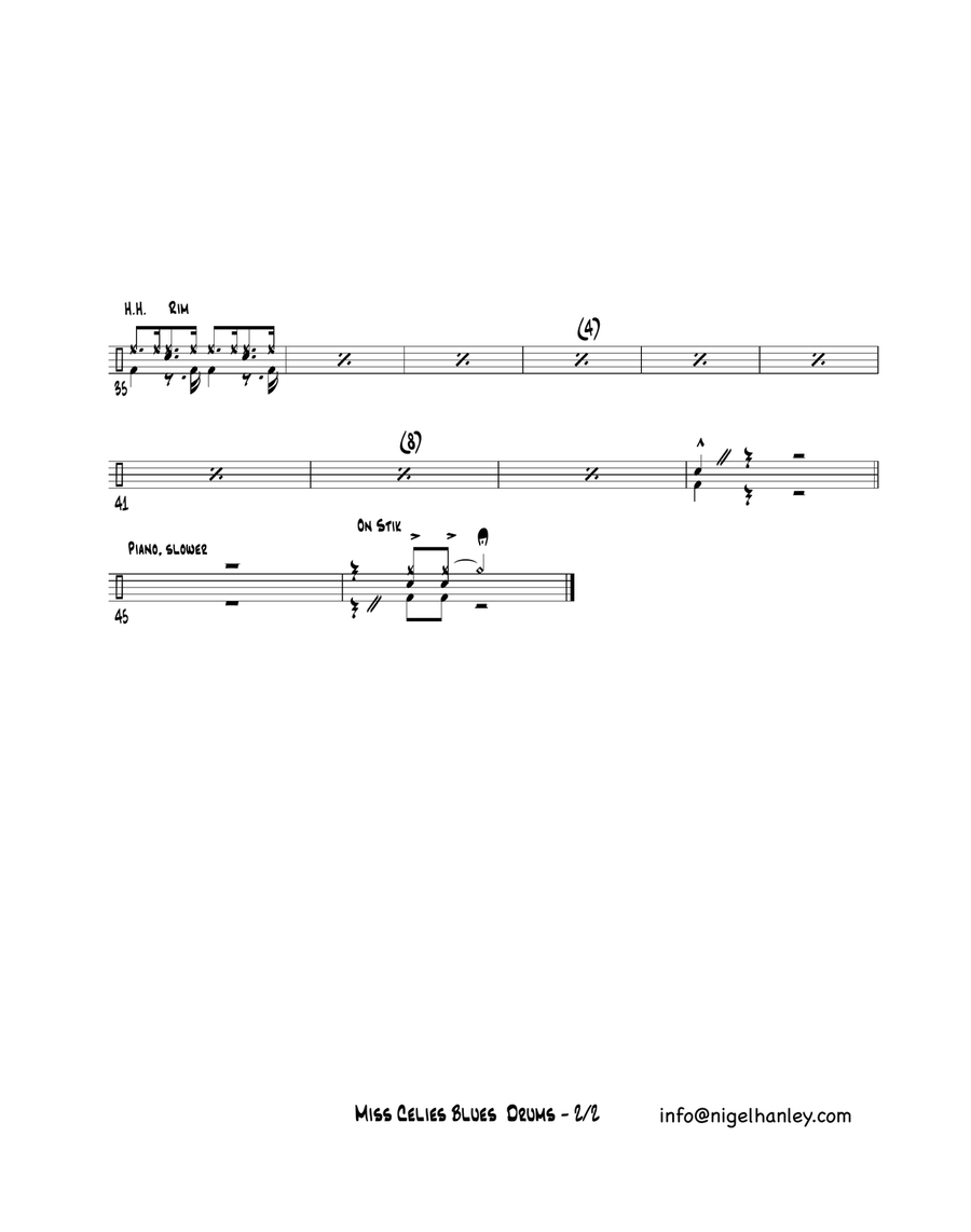 Miss Celie's Blues (sister) Miss Celie's Blues (sister) Jazz Ensemble scores gallery preview page 2