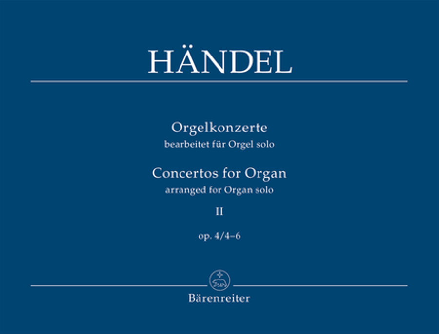 Orgelkonzerte op. 4. Heft 2