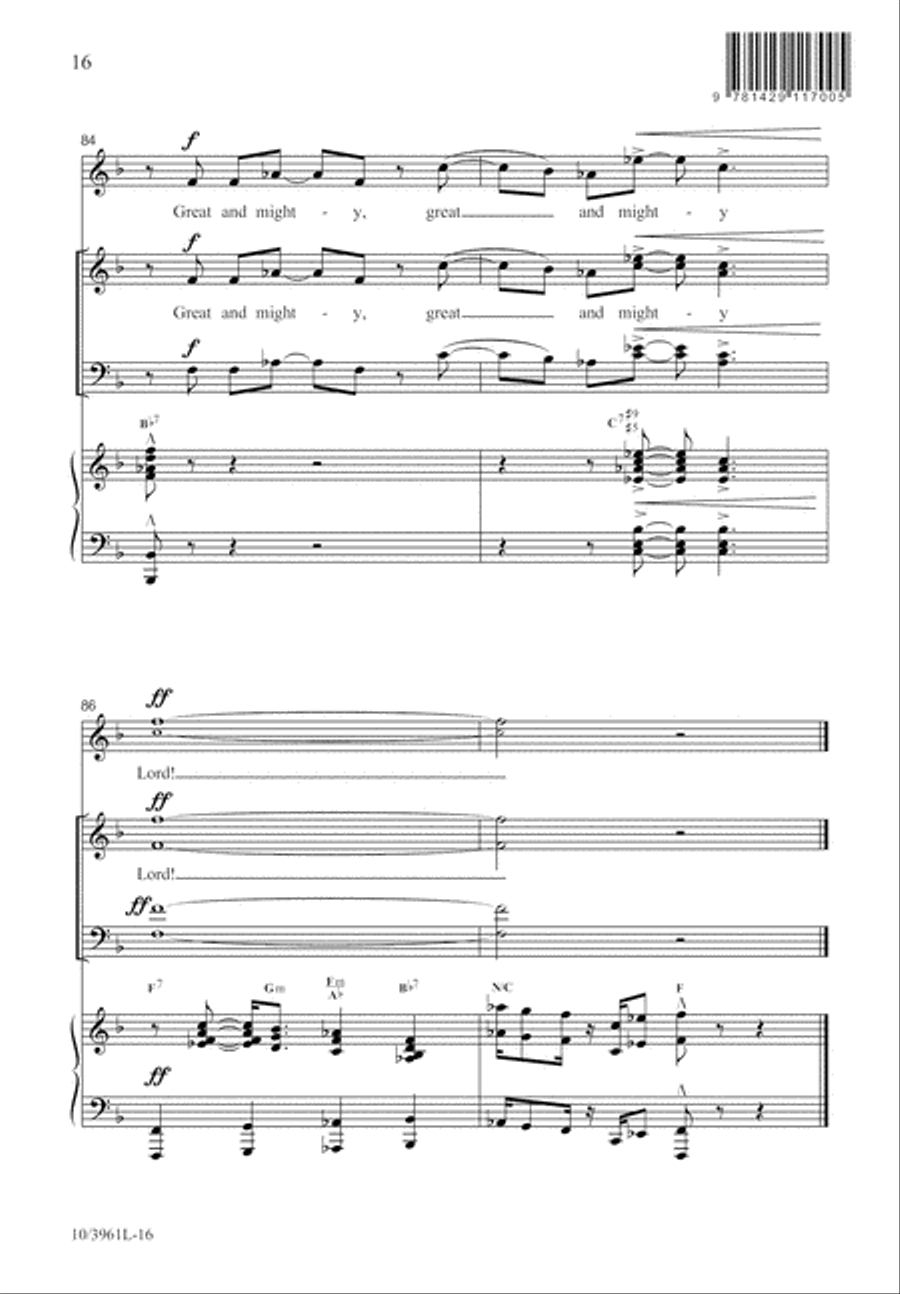 Great and Mighty Lord Great and Mighty Lord 4-Part scores gallery preview page 16