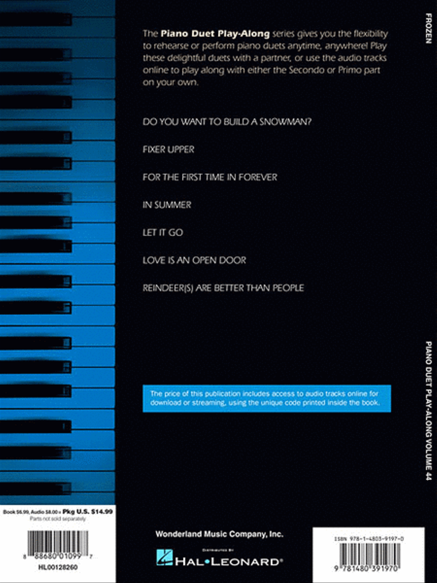 Frozen 1 Piano, 4-Hands scores gallery preview page 2