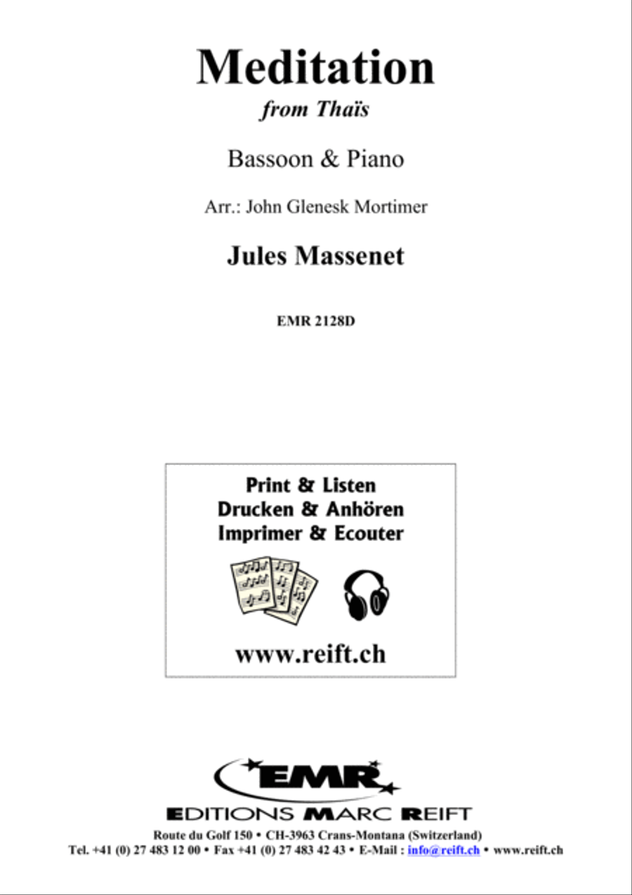 Meditation Bassoon Solo scores gallery preview page 6
